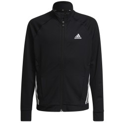 Girls' jumper Adidas Sportwear Future Icons 3 Stripes Hooded - black