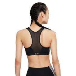 Women's bra Nike Swoosh Zip Front Bra W - black/black/white