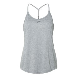 Women's top Nike Dri-Fit One Elastika Standard Fit Tank W - particle grey/htr/black