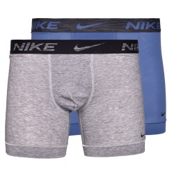Men's Boxers Nike Dri-Fit ReLuxe Boxer Brief 2P - grey heather/mystic navy