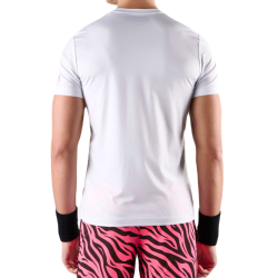Men's T-shirt Hydrogen Tiger Tech T-Shirt - white/fuchsia fluo