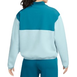 Women's jumper Nike Court Dri-Fit Heritage 1/2-Zip Tennis Jacket - ocean bliss/green abyss