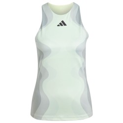 Women's top Adidas Y-Tank Pro - semi green spark/grey spark
