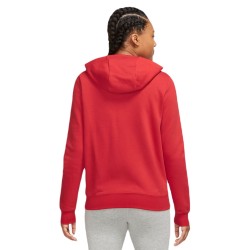 Women's jumper Nike Sportswear Club Fleece Full Zip Hoodie - university red/white
