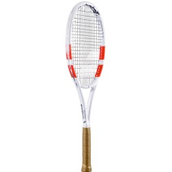 Tennis racket Babolat Pure Strike 97 - white/red/black + string + stringing