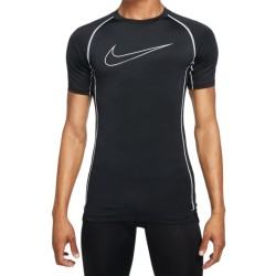 Men’s compression clothing Nike Pro Dri-Fit Tight Top SS M - black/white/white