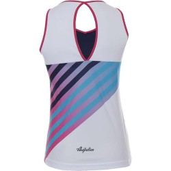 Women's top Australian Tank Top Printed Back - blu cosmo