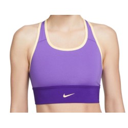 Women's bra Nike Dri-Fit Swoosh Long Line Bra W - psychic purple/electro purple/melon tint