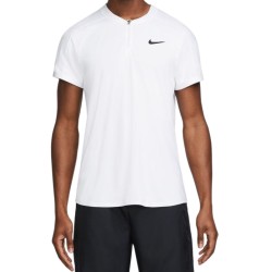 Men's Polo T-shirt Nike Dri-Fit Slam Tennis Polo - white/black