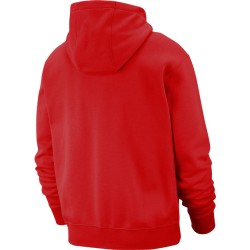 Men's Jumper Nike Swoosh M Club Hoodie FZ BB - university red/university red/white