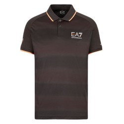 Men's Polo T-shirt EA7 Man Jersey Polo Shirt - raven