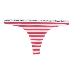 Women's panties Calvin Klein Thong 1P - rainer stripe/cut rose