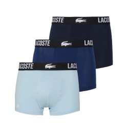Men's Boxers Lacoste Cotton Strech Trunk 3P - navy blue/methylene-creek