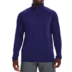 Men's long sleeve T-shirt Under Armour UA Tech 2.0 1/2 Zip M - sonar blue/black