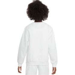 Girls' jumper Nike Kids Sportswear Club Fleece Hoodie - white/black