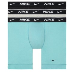 Men's Boxers Nike Everyday Cotton Stretch Boxer Brief 3P - washed teal/grey heather/black