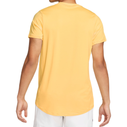 Men's T-shirt Nike Court Dri-Fit Advantage Crew Top - citron pulse/black