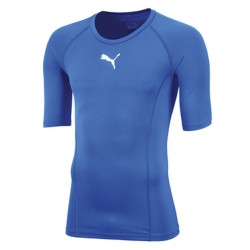 Men’s compression clothing Puma Liga Baselayer Tee SS - electric blue lemonade