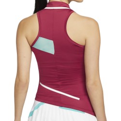 Women's top Nike Dri-Fit Slam Tank W - pomegranate/washed teal/white/white