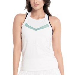 Women's top Lucky in Love Cool Urbana V.I.P. Tank w/Bra - white