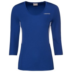 Women's long sleeve T-shirt Head Club Tech 3/4 Shirt W - royal blue