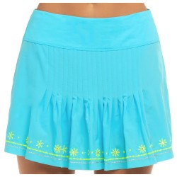Women's skirt Lucky in Love Embroidery Long Stitch Around Skirt - sky