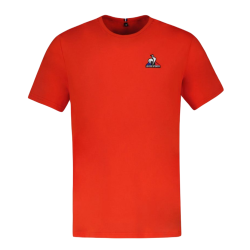 Men's T-shirt Le Coq Sportif ESS Tee Short Sleeve N°4 SS23 - tech red