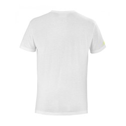 Men's T-shirt Babolat Exercise Message Tee Men - white/paradise pink