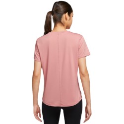 Women's T-shirt Nike Dri-FIT One Short Sleeve Standard Fit Top - red stardust/white