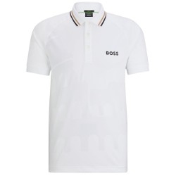 Men's Polo T-shirt BOSS Patteo MB Slim-Fit Polo Shirt - white