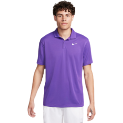 Men's Polo T-shirt Nike Court Dri-Fit Solid Polo - purple cosmos/white