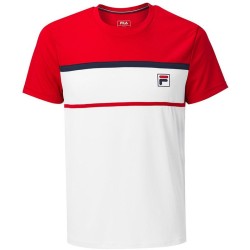 Men's T-shirt Fila T-Shirt Steve M - white/fila red