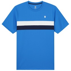 Boys' t-shirt K-Swiss Tac Core Team Stripe Crew B - french blue