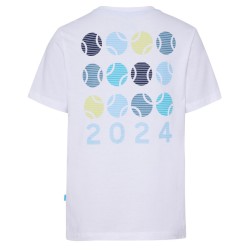 Boys' t-shirt Australian Open Boys T-Shirt Tennis Ball 2024 - white