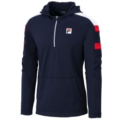 Men's Jumper Fila Hoody Logan - fila navy