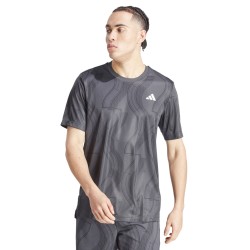 Men's T-shirt Adidas Club Tennis Graphic T-Shirt - carbon/black