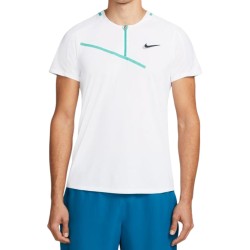 Men's Polo T-shirt Nike Spring Slam Ultimate Zip Polo M - white/black