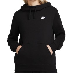 Women's jumper Nike Sportswear Club Fleece Funnel Hoodie - black/white