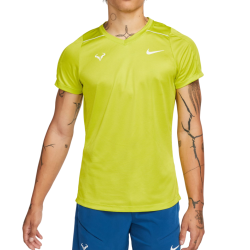 Men's T-shirt Nike Court Dri-Fit Rafa Challenger Top - bright cactus/football grey/white