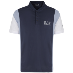 Men's Polo T-shirt EA7 Man Jersey Polo - navy blue