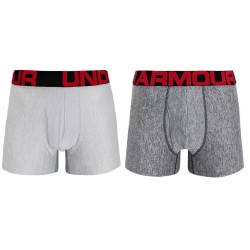 Men's Boxers Under Armour Tech 3in 2 Pack - grey