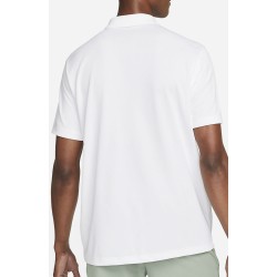 Men's Polo T-shirt Nike Men's Court Dri-Fit Solid Polo - white/black