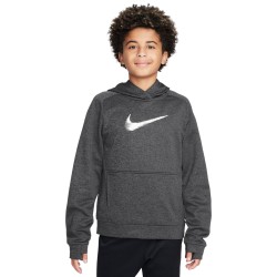 Boys' jumper Nike Multi+ Therma-FIT Pullover Hoodie - black/anthracite/white