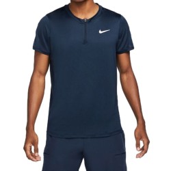 Men's Polo T-shirt Nike Men's Court Dri-Fit Advantage Polo - obsidian/white