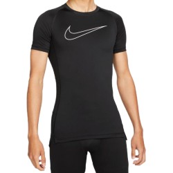 Men’s compression clothing Nike Pro Dri-Fit Tight Top SS M - black/white