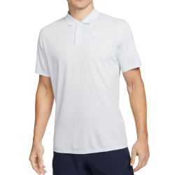 Men's Polo T-shirt Nike Court Dri-Fit Pique Polo - football grey/white