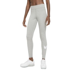 Women's leggings Nike Sportswear Essential Mid-Rise Swoosh Leggings - dark grey heather/white