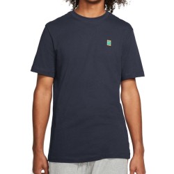 Men's T-shirt Nike Court Heritage Tee - obsidian/washed teal