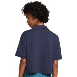 Women's polo T-shirt Nike Polo 2.0 Heritage W - obsidian/brilliant orange