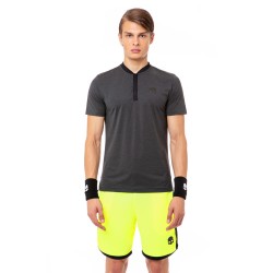 Men's Polo T-shirt Hydrogen Tech Serafino Man - black melange